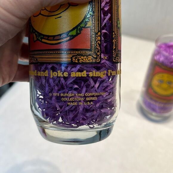 Vtg Burger King Glassware Drinking Glasses 1979 Collector’s Series Made in USA - Picture 7 of 11